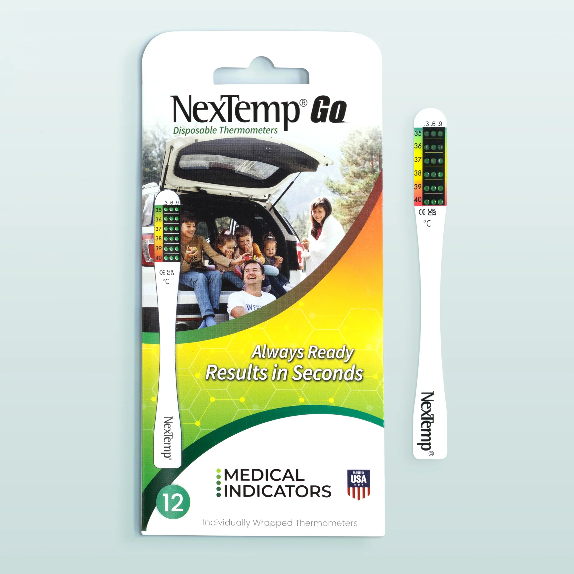NexTemp GO tek kullanımlık ateş ölçer 12'li paket